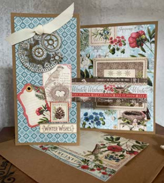 Graphic45 Time to Flourish Z-Fold Closure Card Set