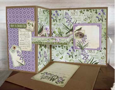 Graphic45 Time to Flourish Z-Fold Closure Card Set