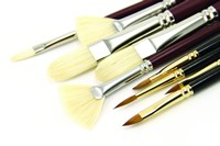 Silverstone Premium White Bristle Long Handle Brushes