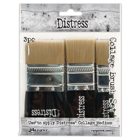 Tim Holtz Distress Collage Brush Assorted 3 Pack