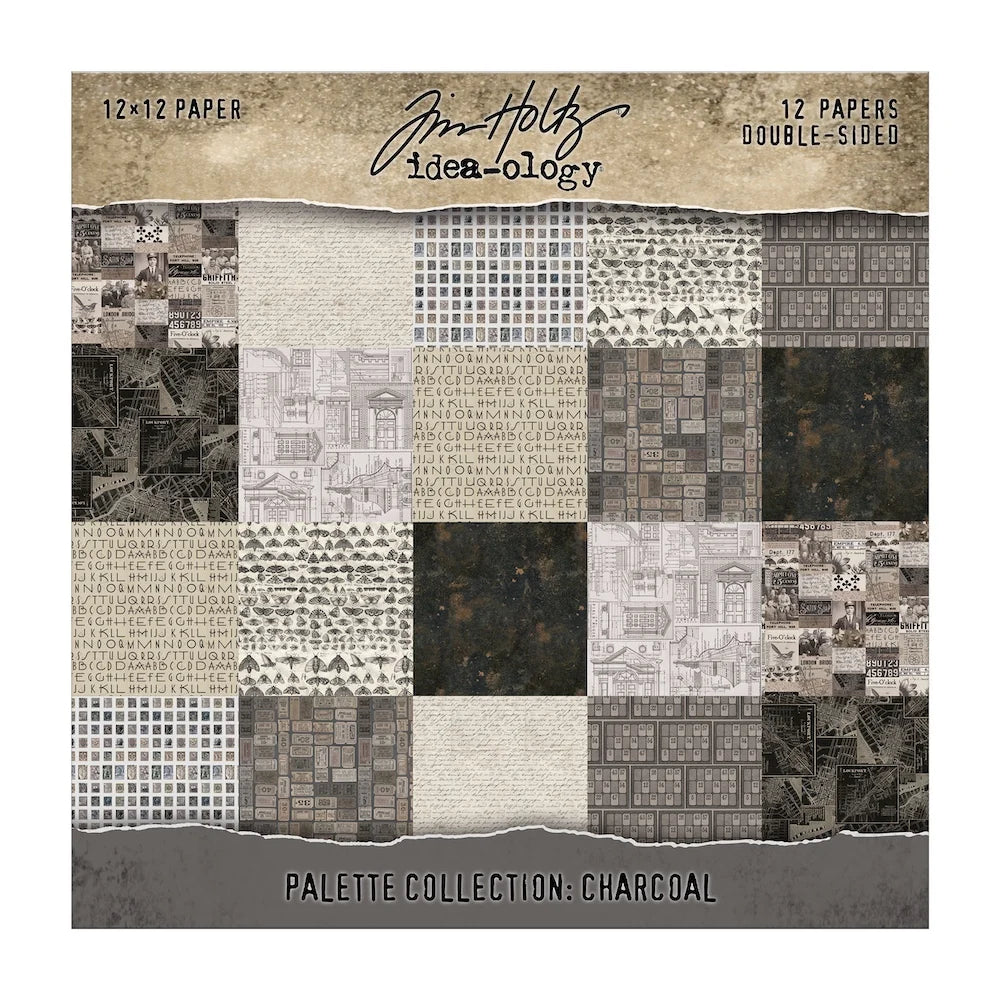 Tim Holtz Palette Collection Charcoal 12 x 12