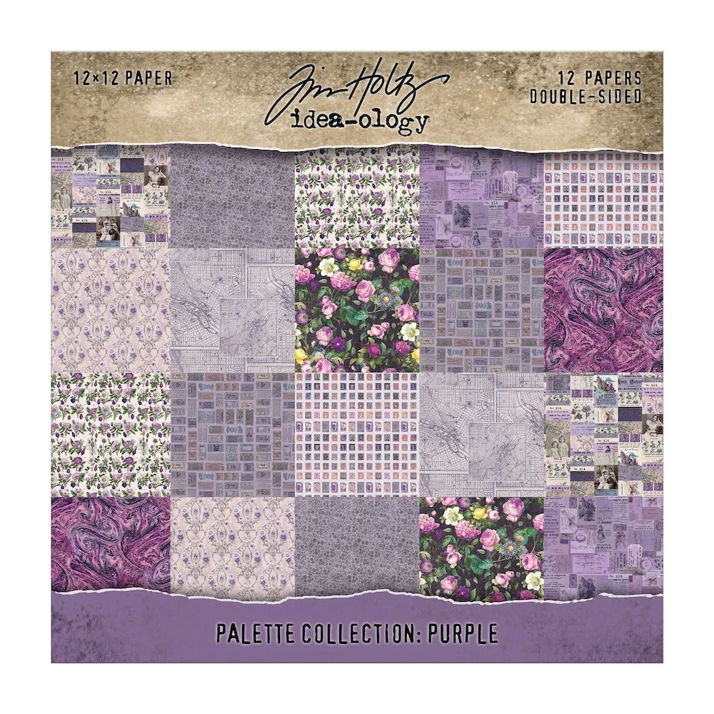 Tim Holtz Palette Collection Purple 12 x 12