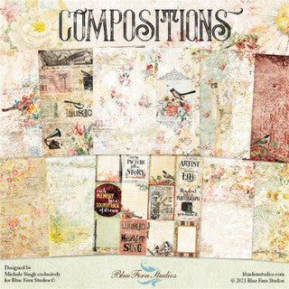 Blue Fern Studios Compositions 12 X 12 Cardstock