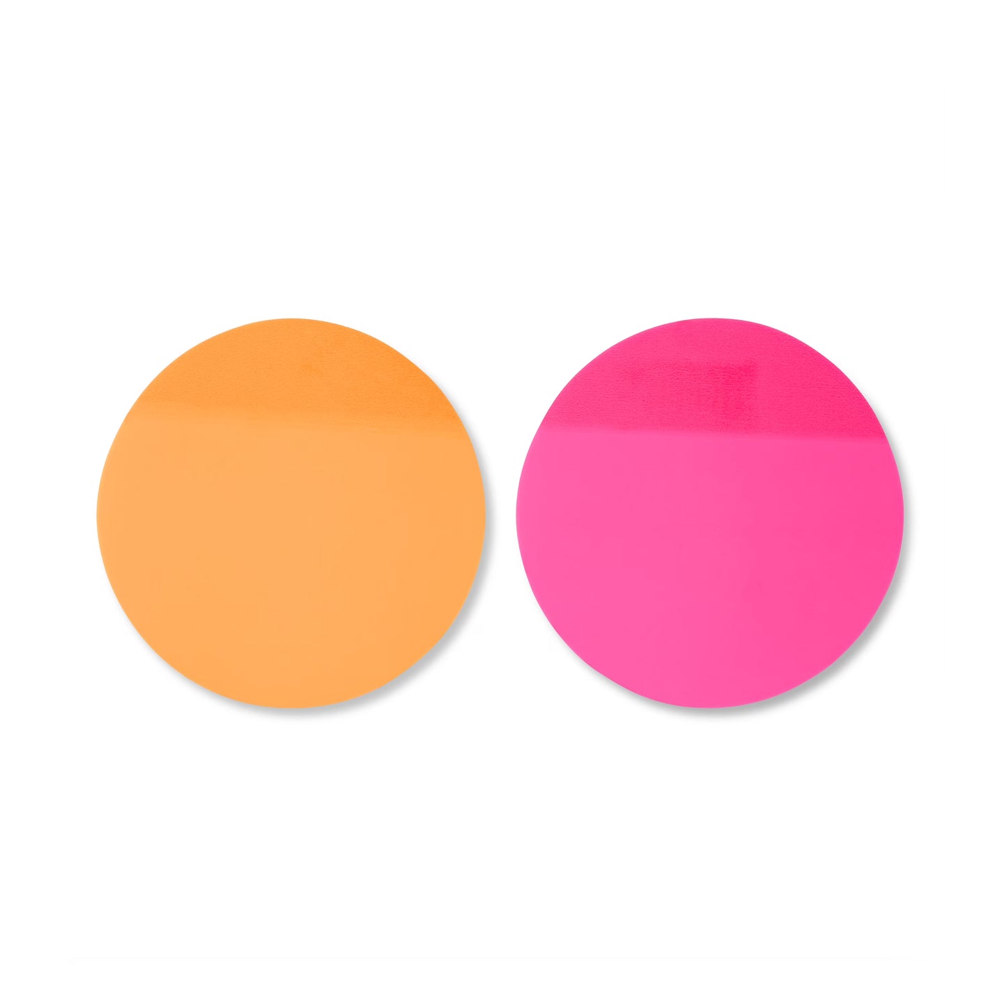 50 Transparent Sticky Notes Orange and Pink