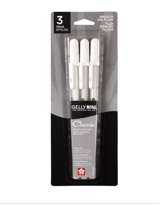 Gelly Roll Classic White 3 pack