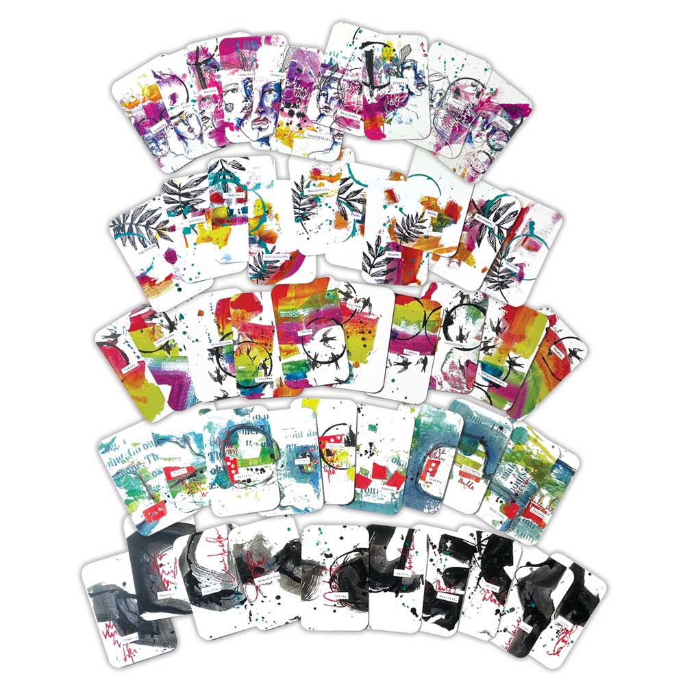 Dina Wakley Media Art Cards Deck 1