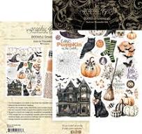 Graphic45 BOOtiful Greetings Rub-on Transfer Set
