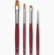Princeton Velvetouch Long Handle Mixed Media Brushes