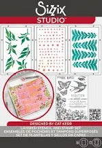 Sizzix Studio Mark Montano Layered Stencil & Stamp Set