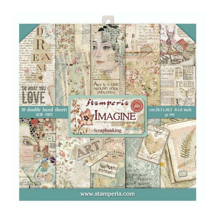 Stamperia Imagine 8 x 8 Paper Pack