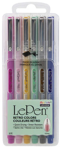LePen Retro Colors Set 6 pk