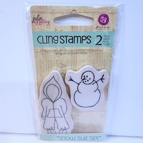 Julie Nutting Cling Stamps Snow Suit Set