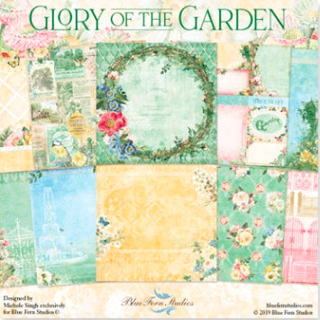Blue Fern Studios Glory of the Garden Collection 12 x 12 Scrapbook Paper