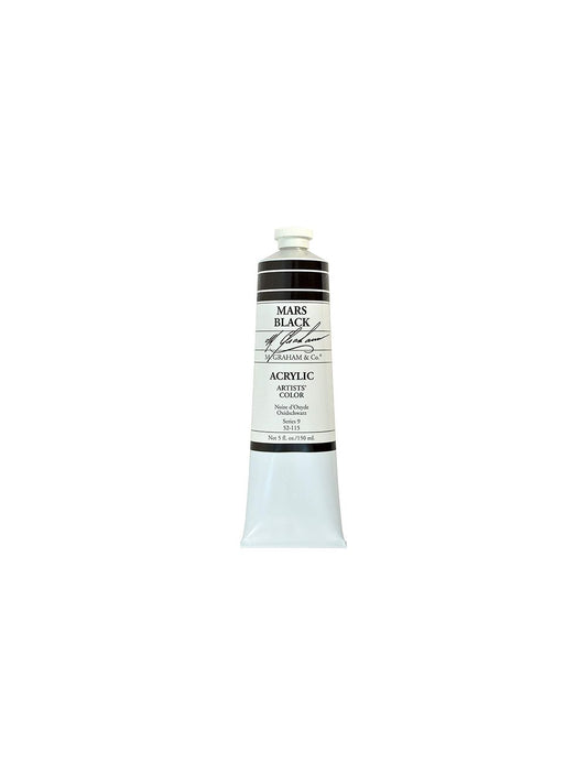 M GRAHAM MARS BLACK 150ML TUBE ACRYLIC