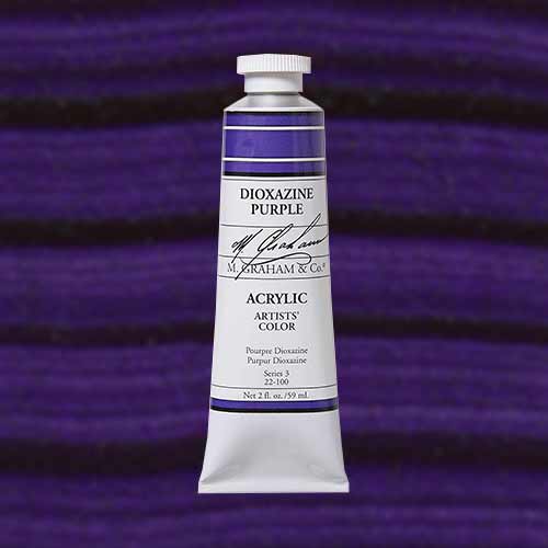 M Graham Artists Color Acrylic Dioxazine Purple 59 ml