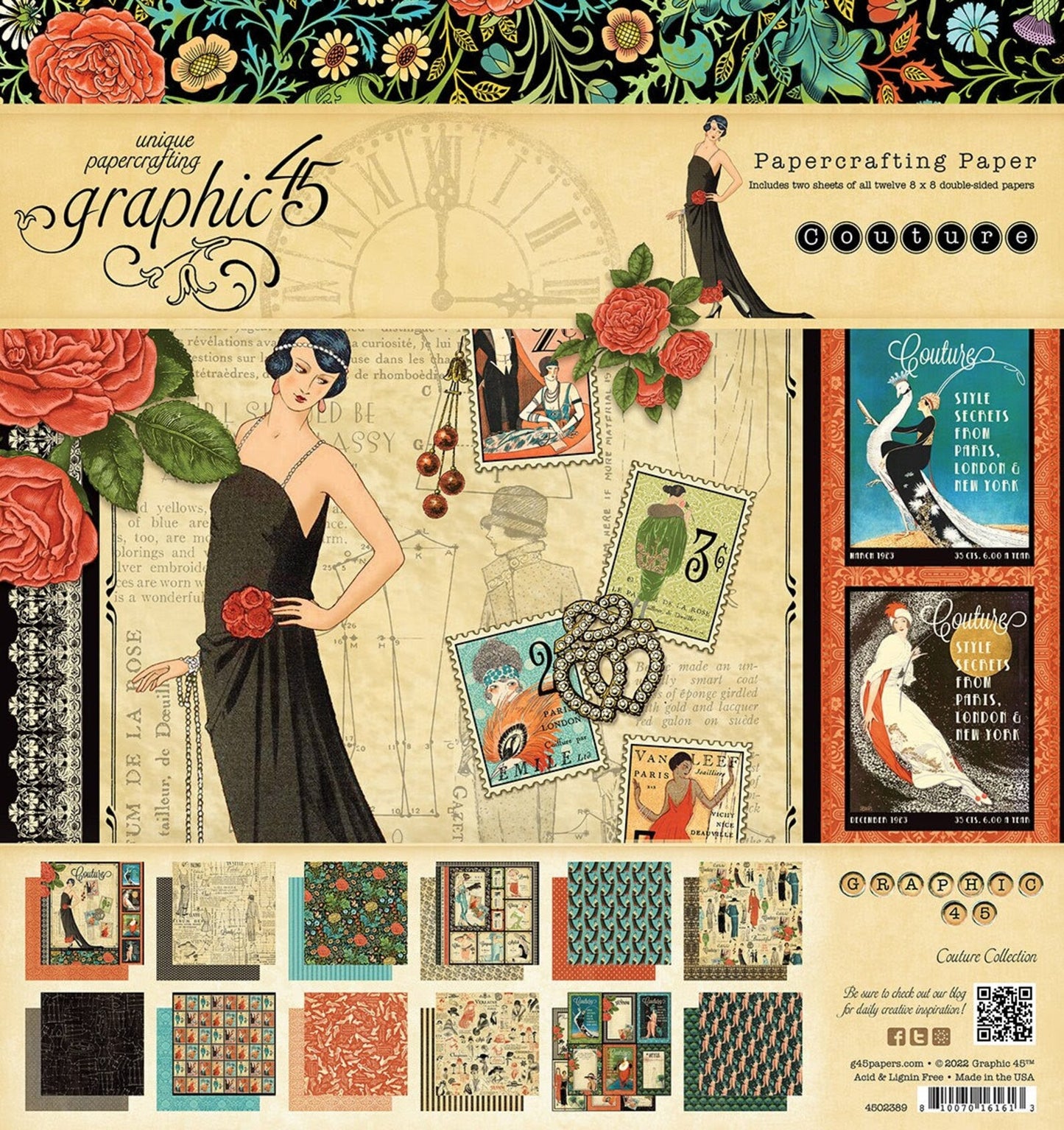 Graphic45 Couture Glamorous & Glittery Card Set