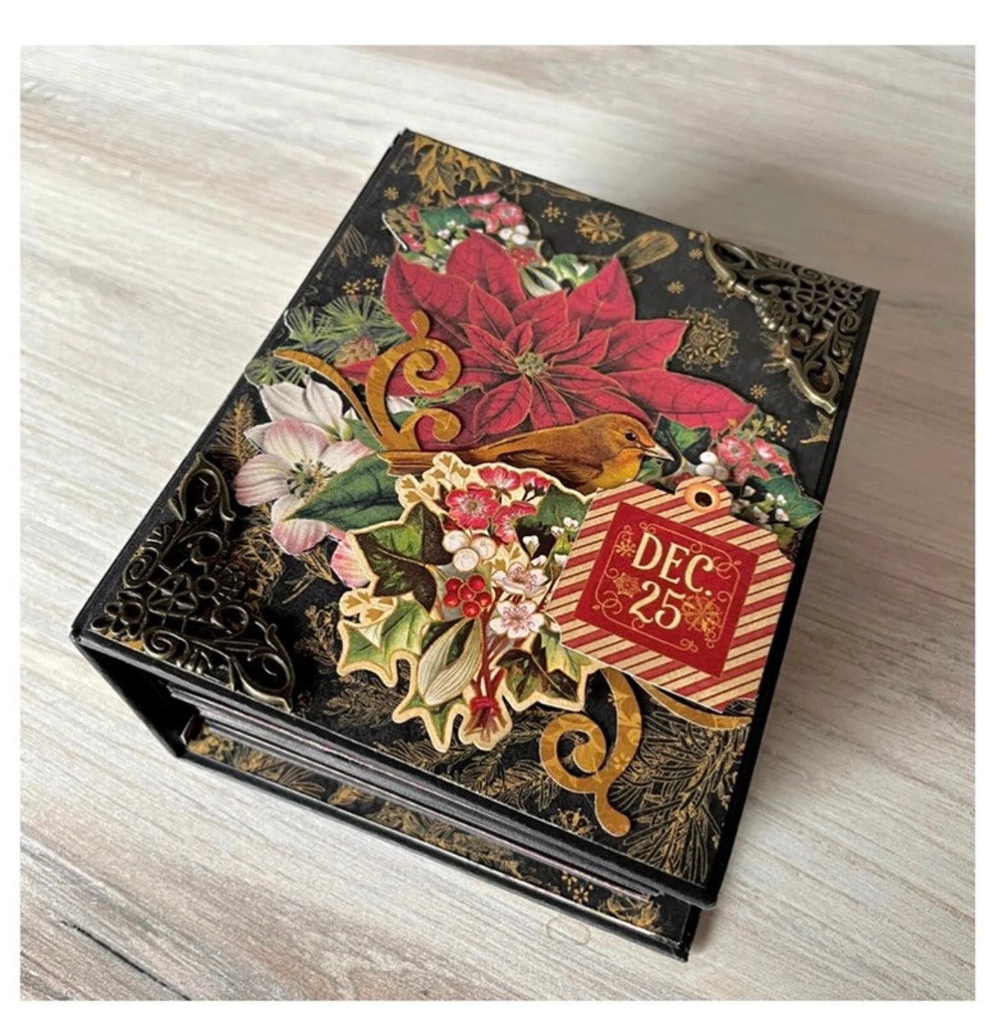 Graphic45 Warm Wishes Holiday Trinket Mini Album Kit