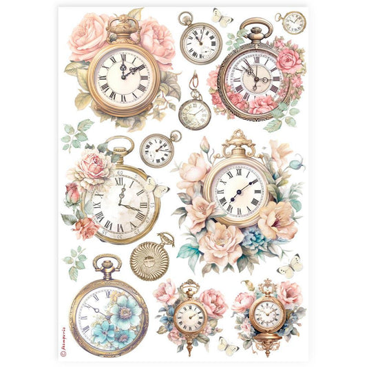 Stamperia Rice Paper Clocks