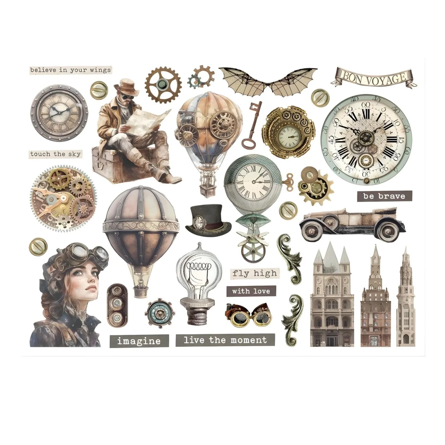 Stamperia Voyages Fantastiques Die-Cuts