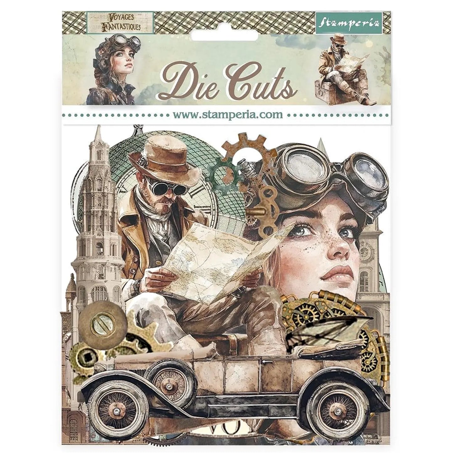 Stamperia Voyages Fantastiques Die-Cuts