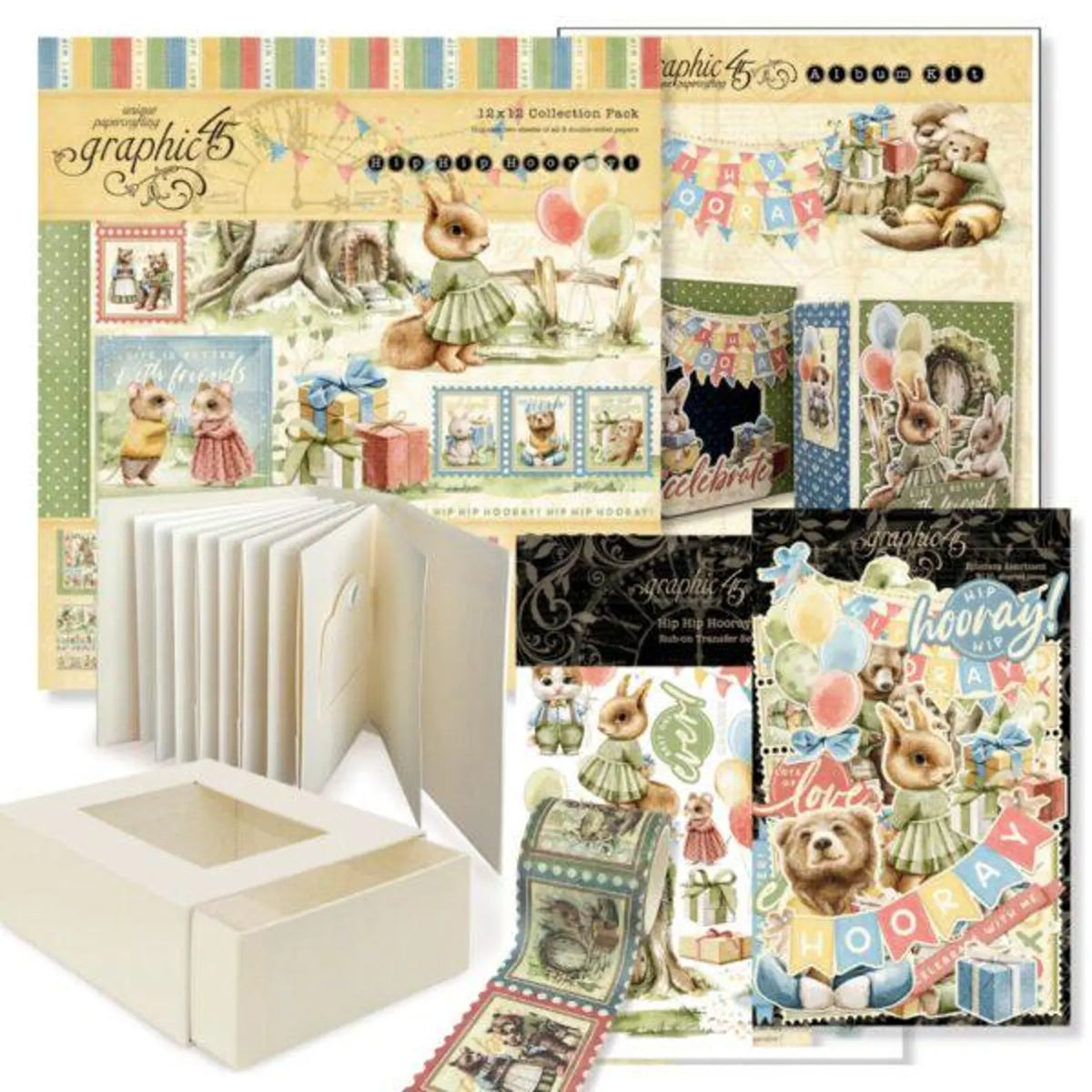 Graphic45 Hip Hip Hooray Album Kit