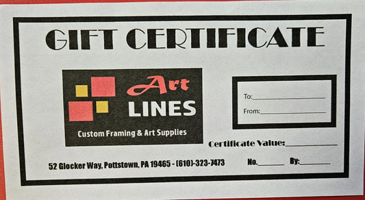 Art lines gift card