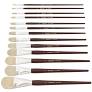 Silverstone Premium White Bristle Long Handle Brushes
