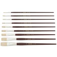 Silverstone Premium White Bristle Long Handle Brushes