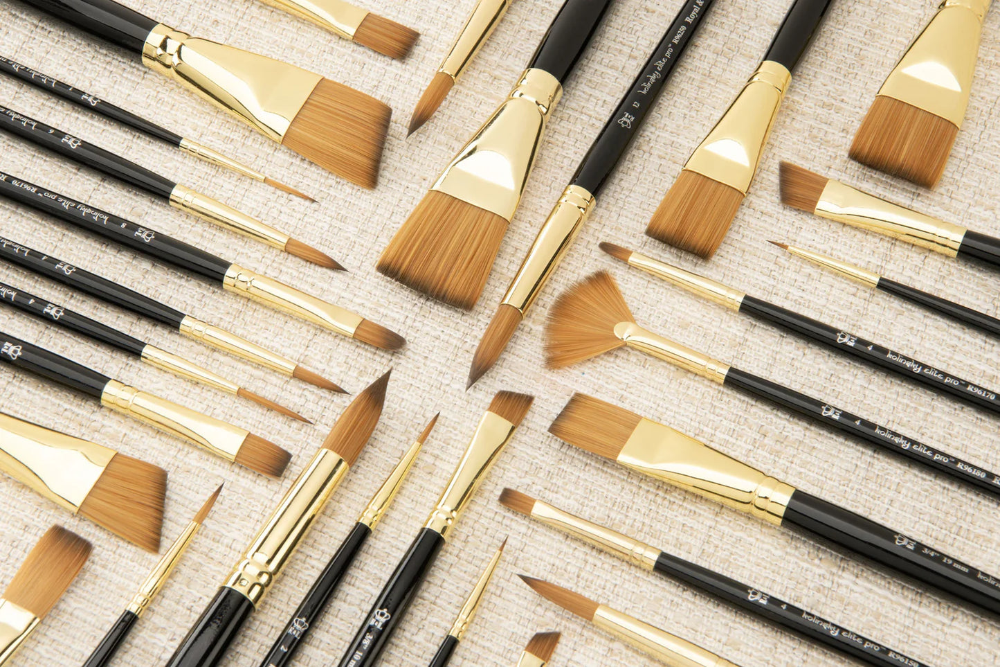 Royal & Langnickel Kolinsky Elite Pro Watercolor Brushes