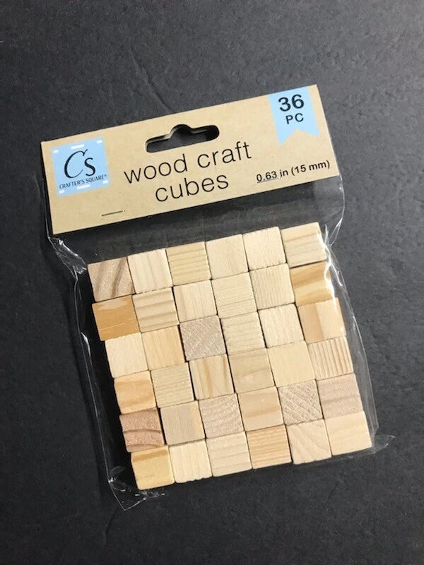 Crafters Square Wood Craft Cubes