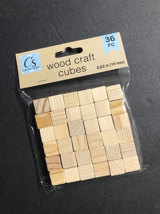 Crafters Square Wood Craft Cubes