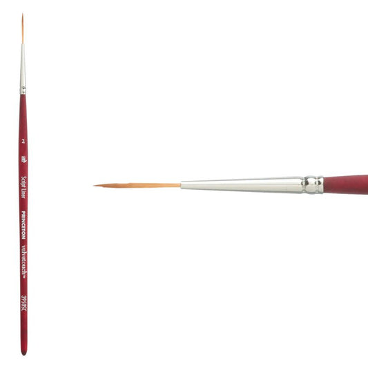 Princeton Velvetouch Liner 2 Paint Brush