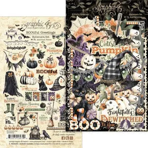 Graphic45 BOOtiful Greetings Ephemera Set