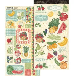 Graphic45 Slice of Life Cardstock Sticker Set