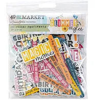 49 and Market Glimmer & Glee Chipboard Sentiments