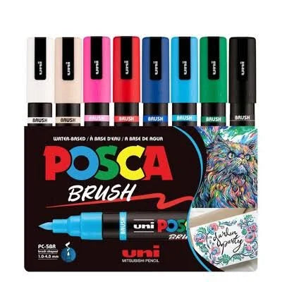 POSCA Brush 8 pk