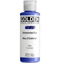 FLUID ACRYLIC 4OZ ULTRAMARINE BLUE