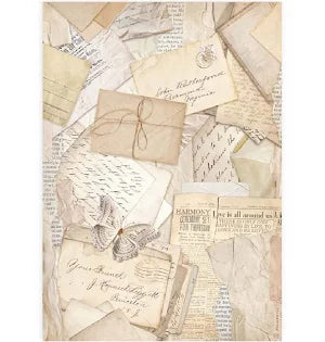 Stamperia Rice Paper Postal Cards