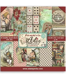 Stamperia Alice in Wonderland 8 x 8
