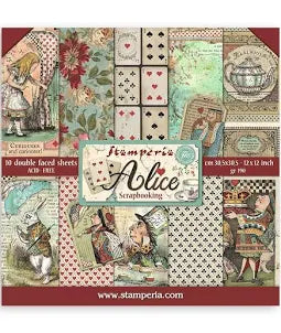 Stamperia Alice in Wonderland 12 x 12