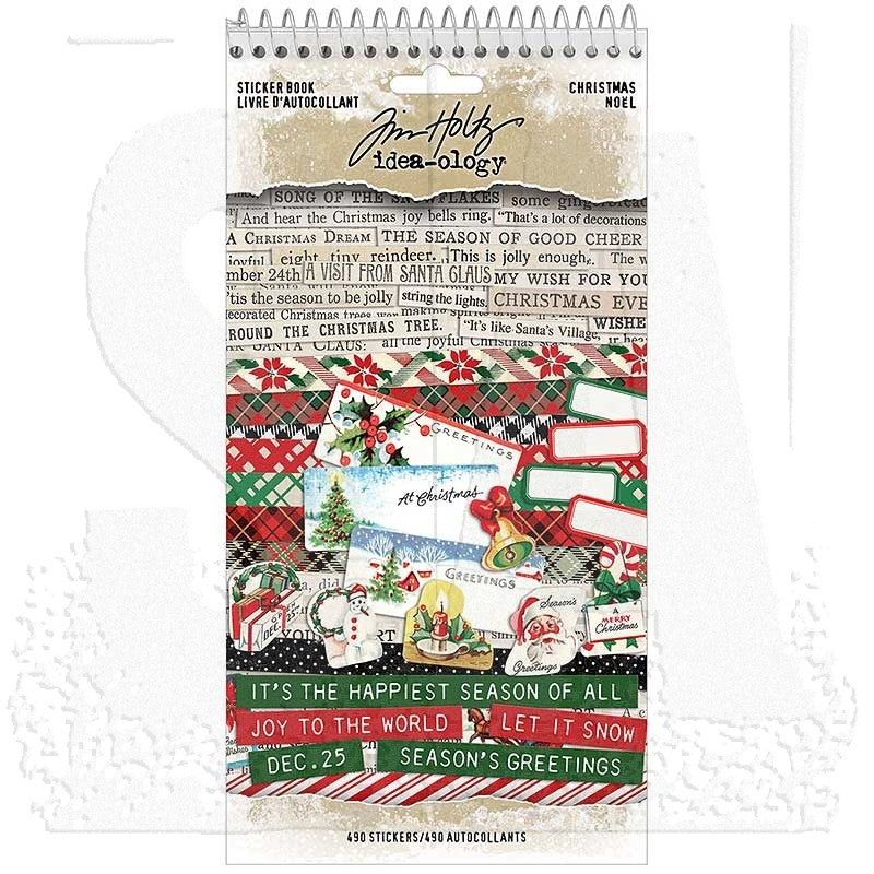 Tim Holtz Sticker Book Christmas